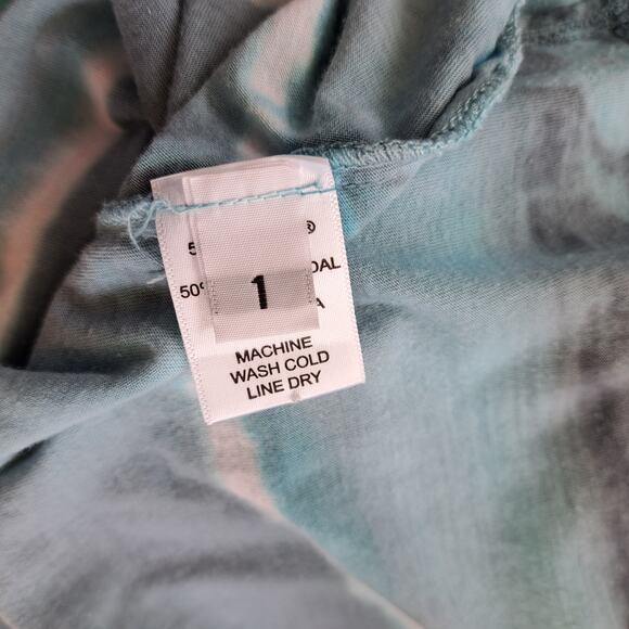 Marika Charles MA+CH Hand Dyed Boatneck Jersey Top Small Blue Seas Wearable Art - Picture 8 of 10